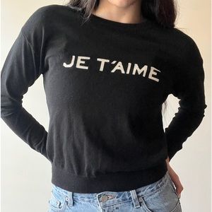 ‘Je T’aime’ sweater top from Zadig & Voltaire